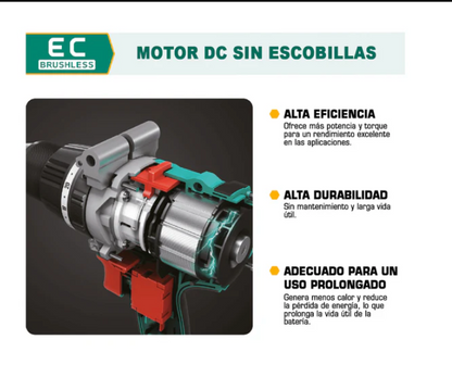 Llave de Impacto Inalámbrica BRUSHLESS 20V de 3/4” – Promoción Remate Bodega