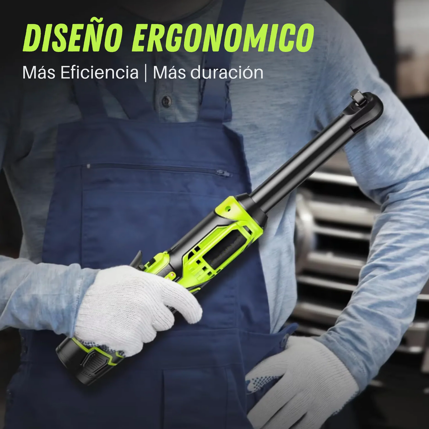 Ratchet a Batería | Doble Dirección | 6 horas de uso por carga | Accesorios Incluidos