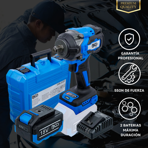 Pistola Percutor de Impacto a Batería [550NM] | Doble Batería