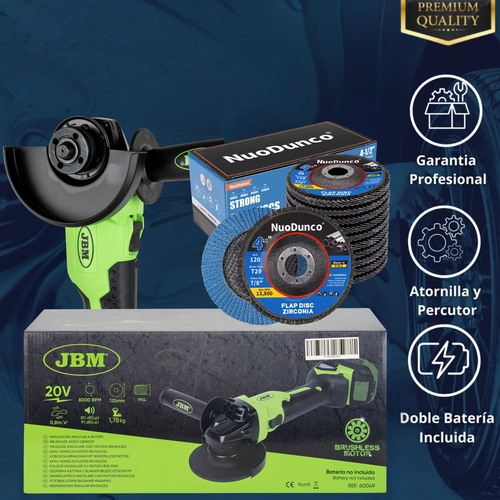 Kit Completo Pulidora JBM | Accesorios Incluidos