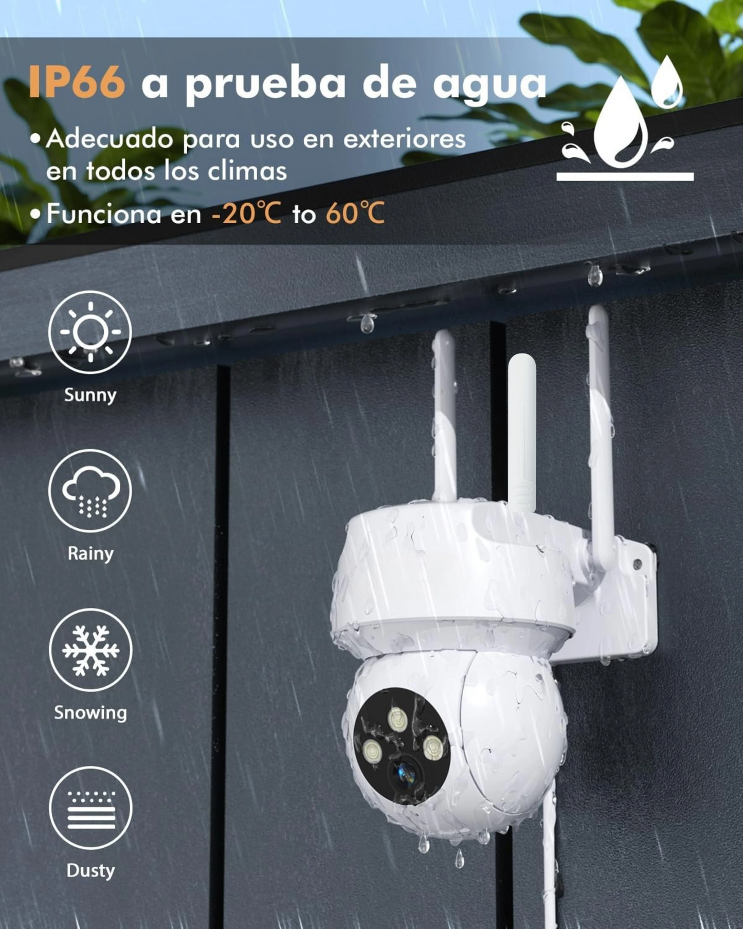 Cámara de Seguridad WhiteCam®️ | 360º 4K Control con Celular