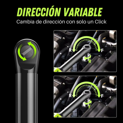 Ratchet a Batería | Doble Dirección | 6 horas de uso por carga | Accesorios Incluidos